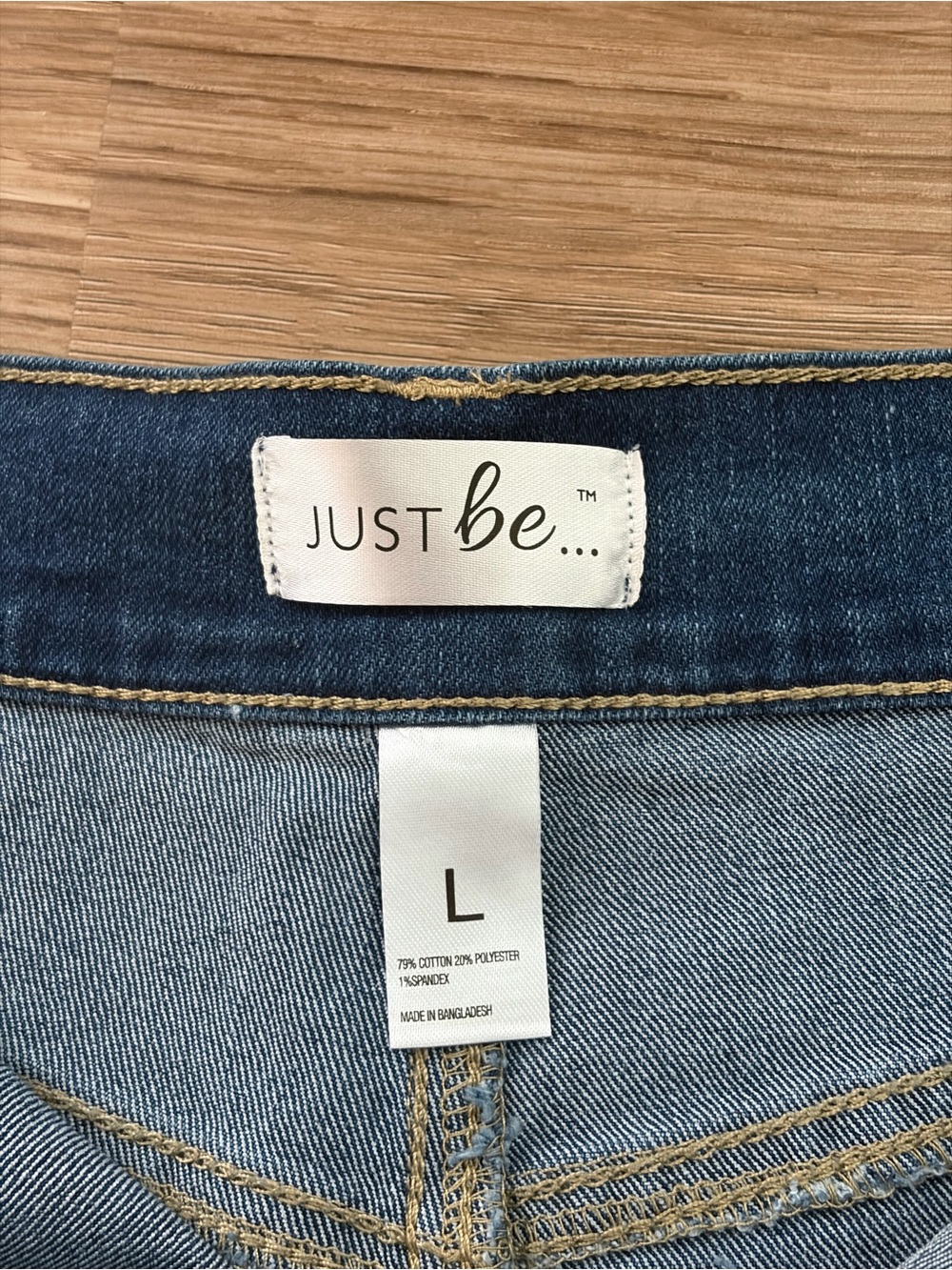 Just Be High-Rise Medium Wash 5” Denim Shorts - Picture 2 of 6